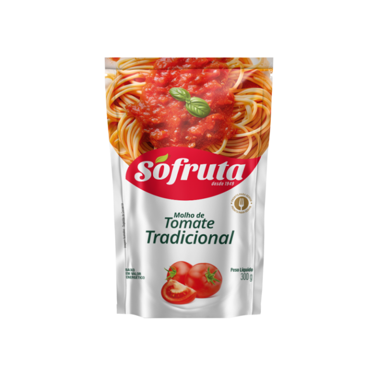 MOLHO TOMATE TRADICIONAL SACHE 300G SO FRUTA CX C/32