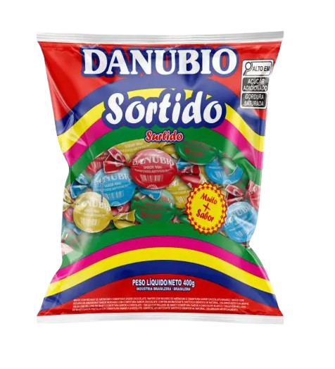 BOMBOM DANUBIO 400G C/25 SORTIDO CX C/27