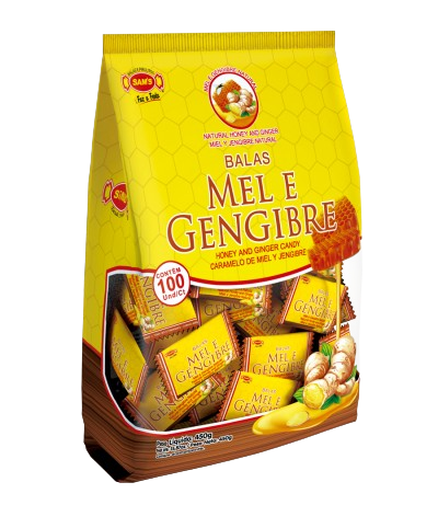 BALA MEL E GENGIBRE 450G SAMS CX C/20