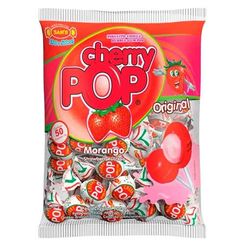 PIR. CHERRY POP MORANGO 700G SAMS CX C/24