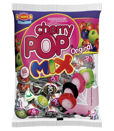 PIR. CHERRY POP MIX SORTIDOS 700G SAMS CX C/24