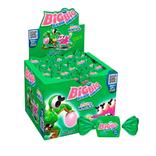 CHICLE BIG BIG HORTELA 315G ARCOR CX C/18