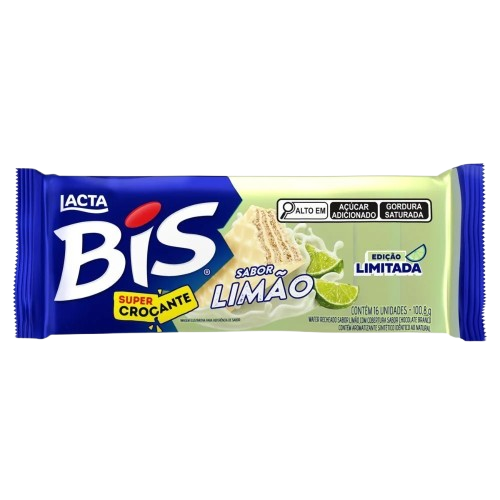 CHOCOLATE BIS LIMAO 100,8G LACTA CX C/65