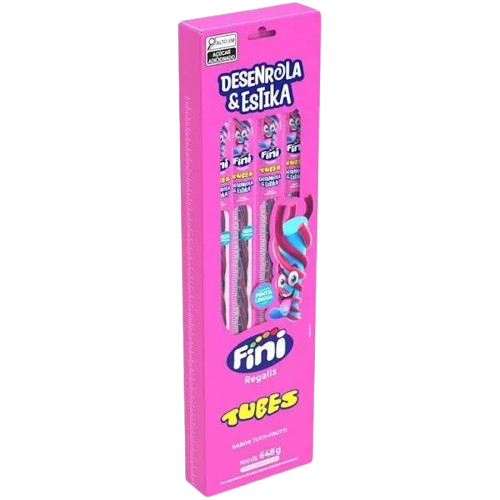 BALA TUBES DESENROLA ESTIKA TUTTI FRUTTI 24X27G FINI CX C/6