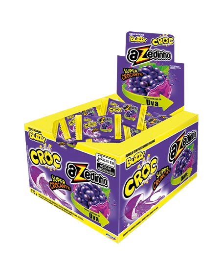 CHICLE BUZZY CROC UVA AZEDINHO 172g C/40 RICLAN