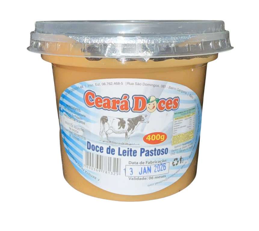 DOCE POTE CREMOSO LEITE 400G CEARA DOCES CX C/18