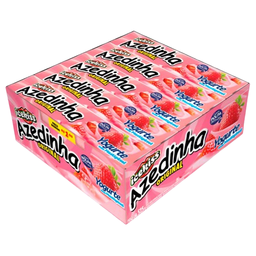 DROPS ICEKISS MASTIGAVEL IOGURTE MORANGO 15X35G CORY CX C/24