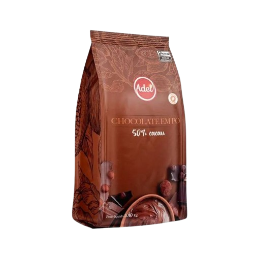 CHOCOLATE EM PO 50% CACAU 1,01 KG ADEL CX C/10