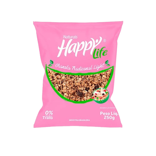 GRANOLA TRAD. LIGTH 250G HAPPY LIFE  CX C/12 JUNCO