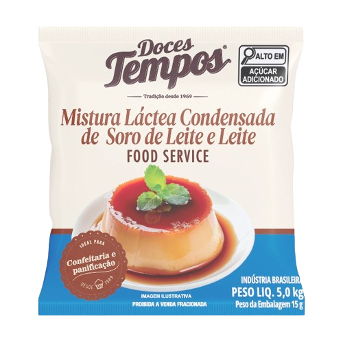 MISTURA LACTEA CONDENSADA BAG 5KG DOCES TEMPOS CX C/4 JUNCO