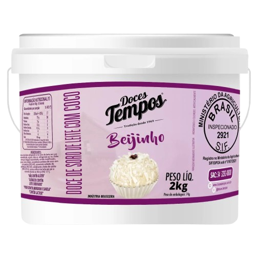DOCE BEIJINHO BALDE 2KG DOCES TEMPOS CX C/6 JUNCO