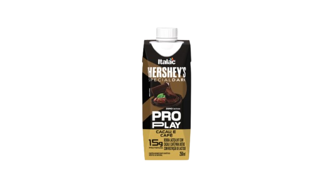 BEB. PRO PLAY 15G PROTEINA CACAU E CAFE HERSHEYS 250ML ITALAC CX C/12