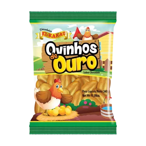 OVINHO DE OURO CHOC. PACOTE 340G KIKAKAU CX C/20