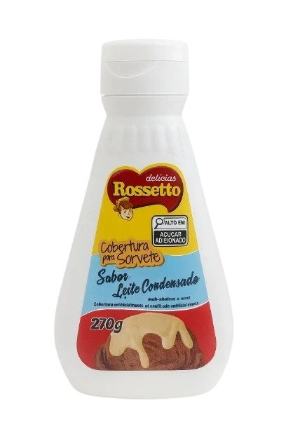 COBERTURA P/ SORVETE LEITE CONDENSADO 270G ROSSETO CX C/12