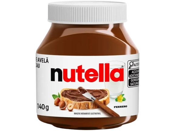 CREME DE AVELA FERRERO 140G NUTELLA CX C/10