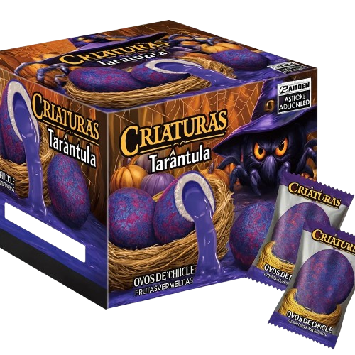 CHICLE CRIATURAS TARANTULA DP 320G C/40 SUKEST CX C/20