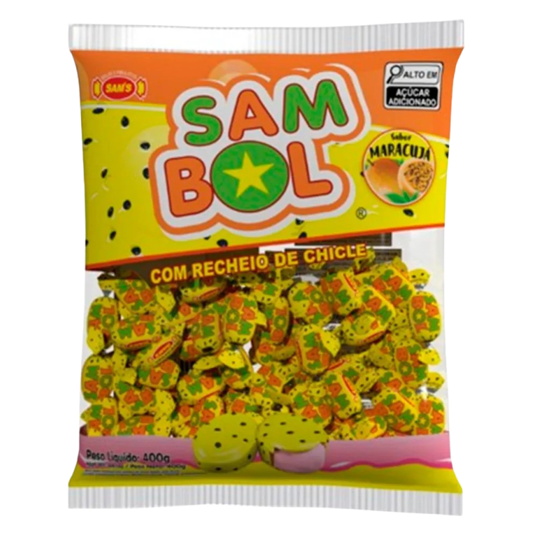 BALA SAMBOL MARACUJA 400G SAMS CX C/30