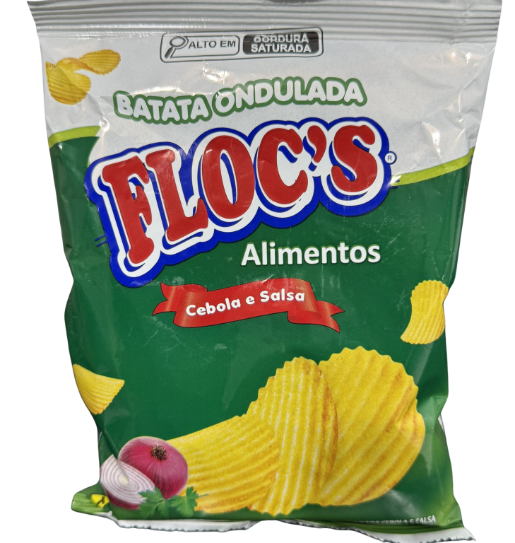 BATATA FRITA ONDULADA CEBOLA E SALSA 40Gx20UN FLOCS