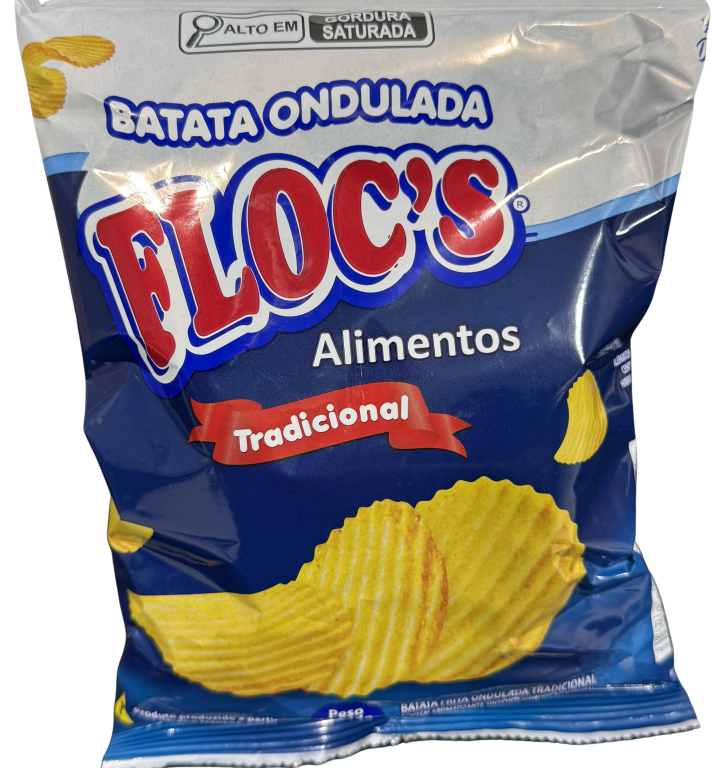 BATATA FRITA ONDULADA TRADICIONAL 40Gx20UN FLOCS