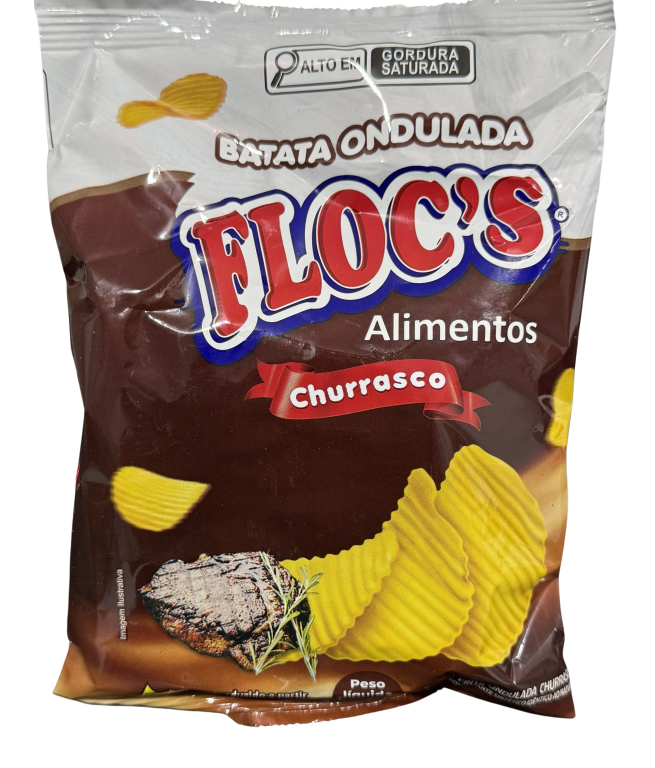 BATATA FRITA ONDULADA CHURRASCO 45Gx20UN FLOCS