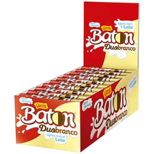 CHOC. BATON GAROTO DUO DP 30X16G