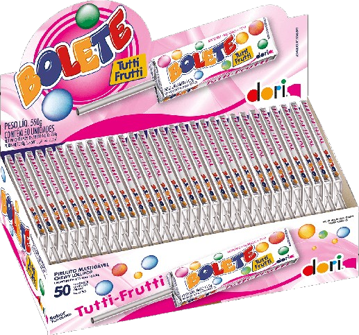 PIRULITO MAST BOLETE TUTTI FRUTTI DP 50X11,2 DORI CX C/12