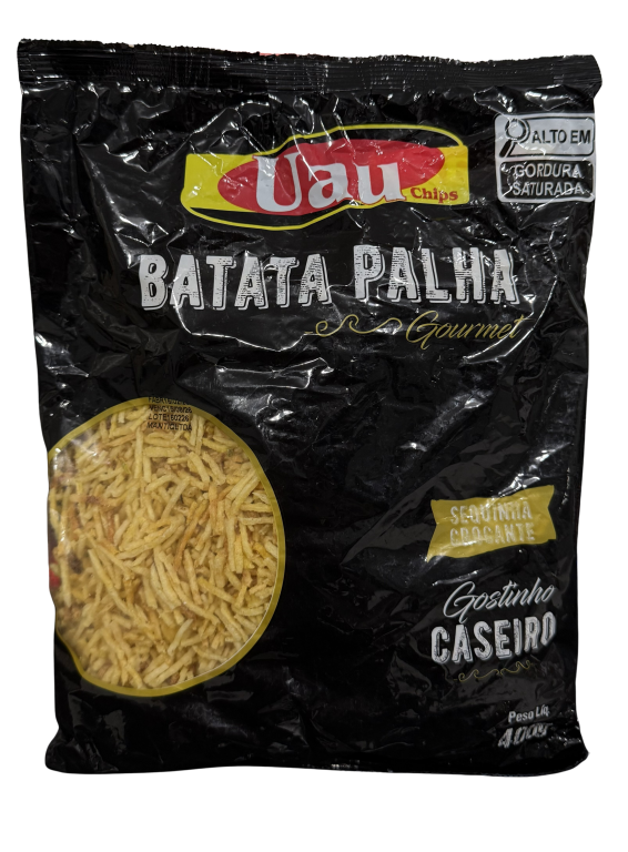 BATATA PALHA GOURMET 400G UAU CHIPS FD C/40