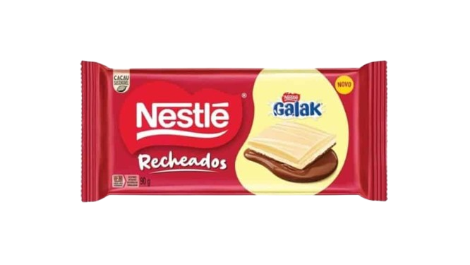 CHOCOLATE BARRA GALAK RECHEADOS 14X90G NESTLE Cx C/4