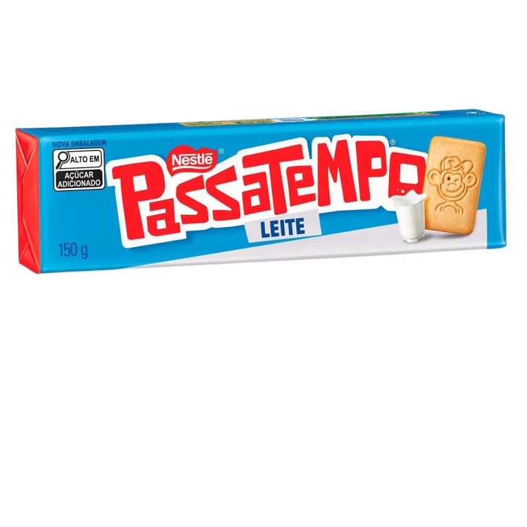 BISC. PASSATEMPO LEITE 150G NESTLE CX C/54UN