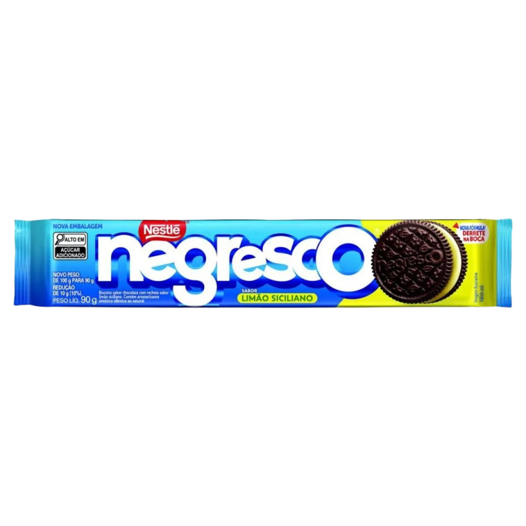 BISC. RECHEADO NEGRESCO LIMAO SICILIANO 90G NESTLE CX C/66UN