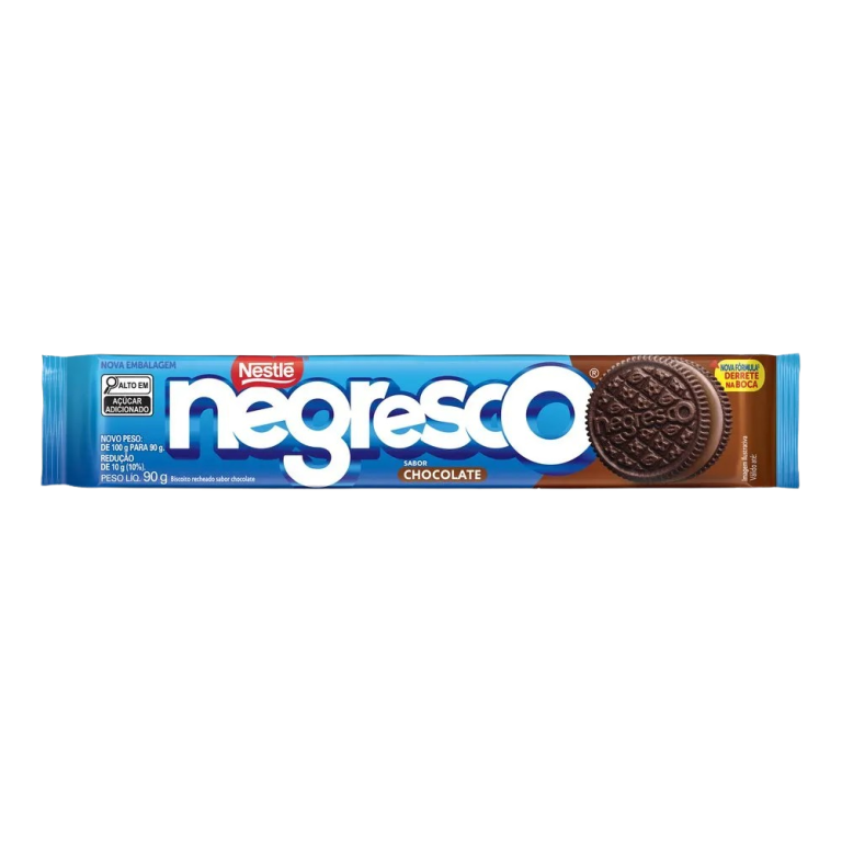 BISC. RECHEADO NEGRESCO CHOCOLATE 90G NESTLE CX C/66UN