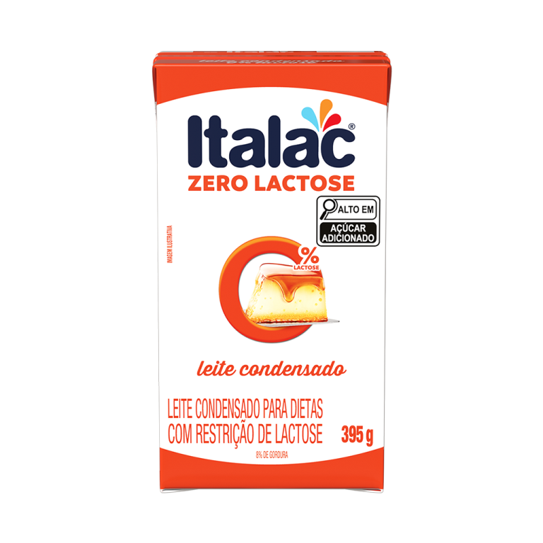 LEITE CONDENSADO ZERO LACTOSE 395G ITALAC CX C/27