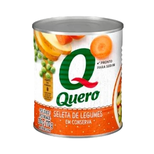 SELETA DE LEGUMES LATA 170G QUERO CX C/24