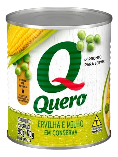 DUETO ERVILHA E MILHO 170G LATA QUERO CX C/24