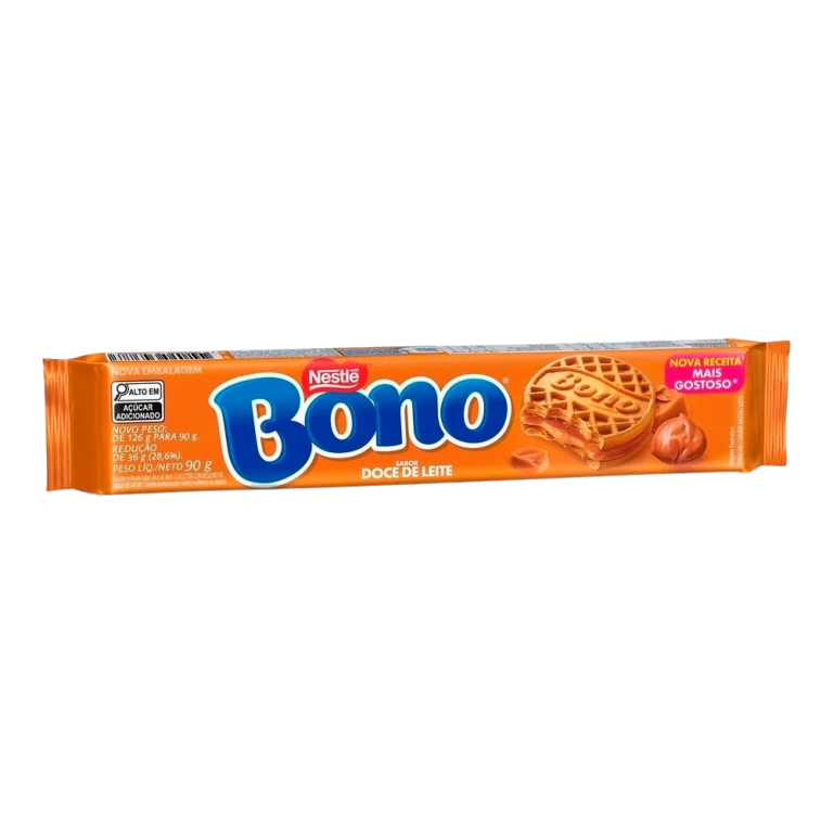 BISC. RECHEADO BONO DOCE DE LEITE 90G NESTLE CX C/66UN