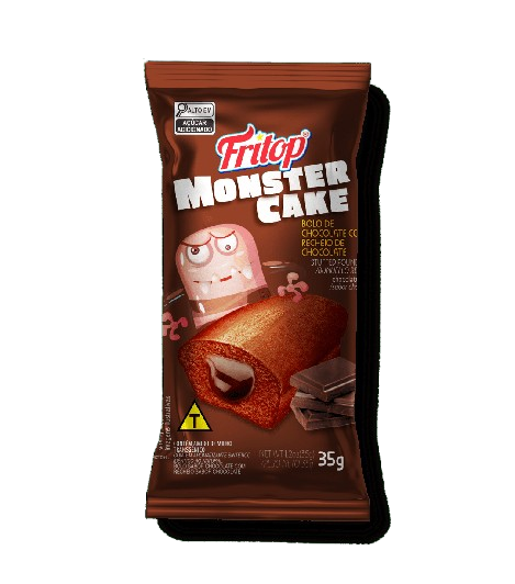 BOLINHO CHOCOLATE/CHOCOLATE 15X35G FRITOP CX C/8