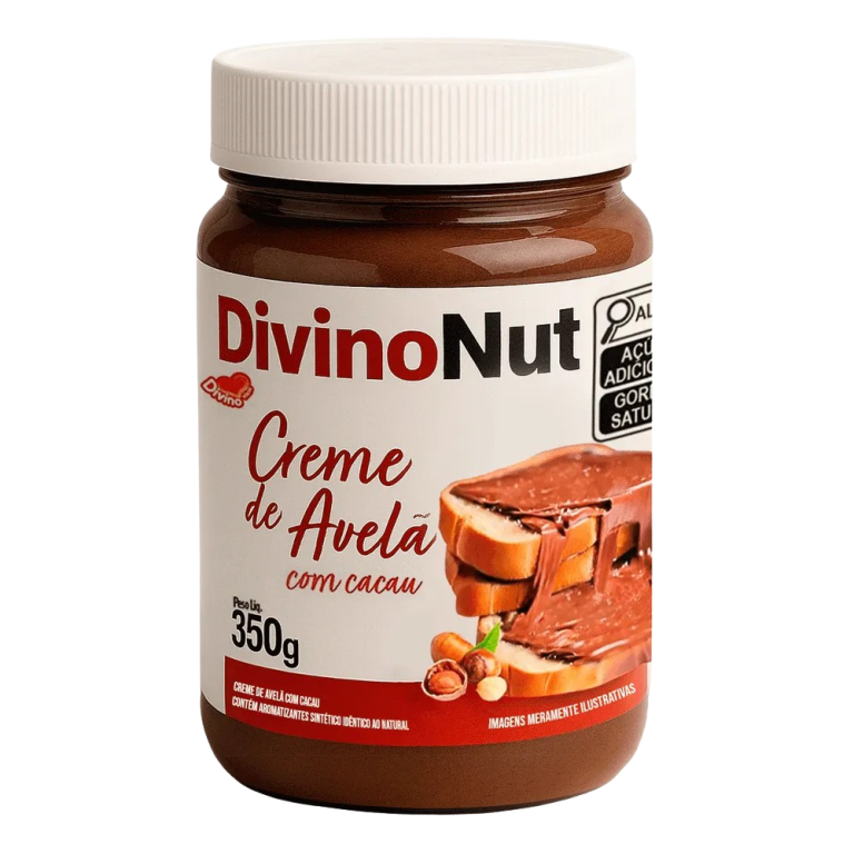 CREME DE AVELA C/ CACAU 350G DIVINONUT CX C/12