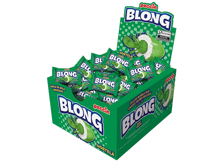 CHICLE BLONG HORTELA 200G DP C/40UN PECCIN