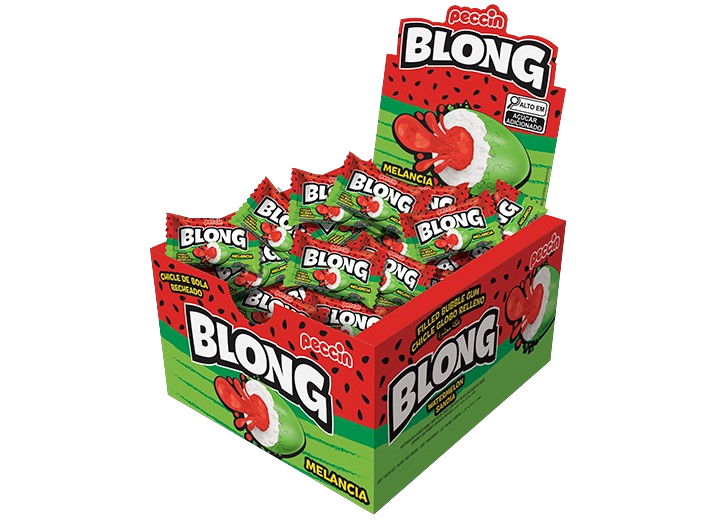 CHICLE BLONG MELANCIA 200G DP C/40UN PECCIN