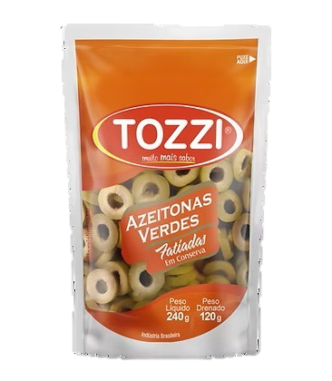 AZEITONA VERDE FATIADA 120G TOZZI CX C/24