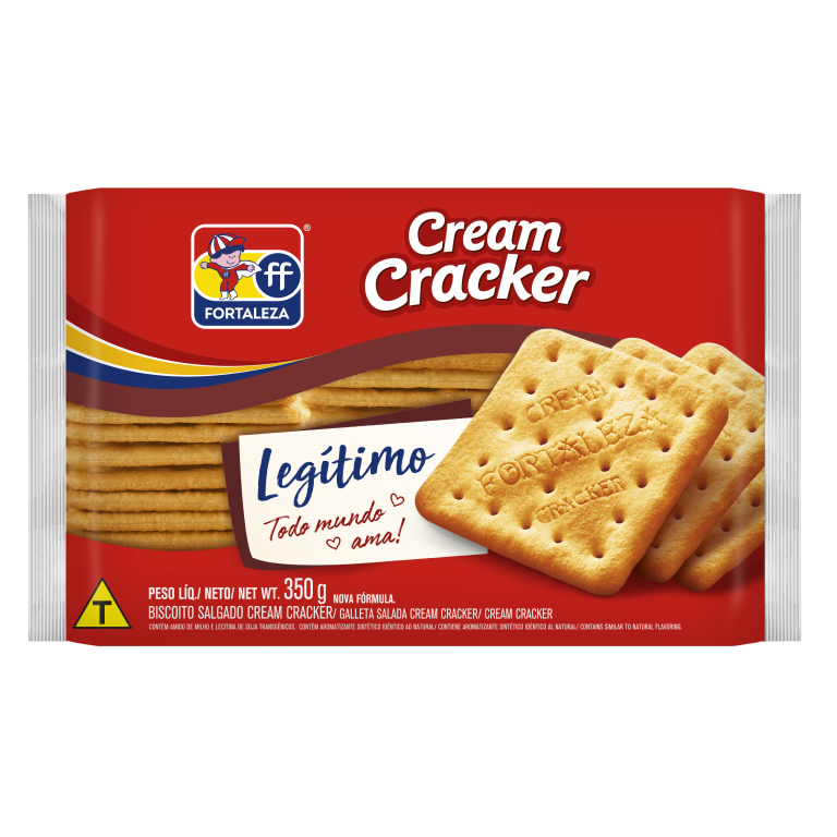 BISC CREAM CRACKER 350G CX C/24 FORTALEZA