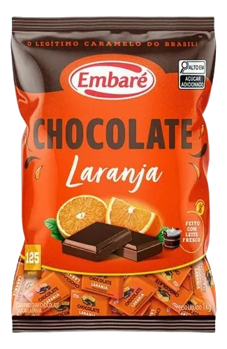 CHOCOLATE LARANJA EMBARE PCT C/125UNx8g EMBARE CX C/12