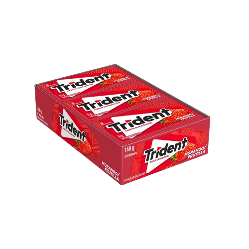 CHICLE TRIDENT MORANGO 21UNX8G MONDELEZ