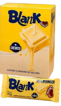 CHOCOLATE BARRA BRANCO BLANK DP C/ 12X20G DIVINONUT