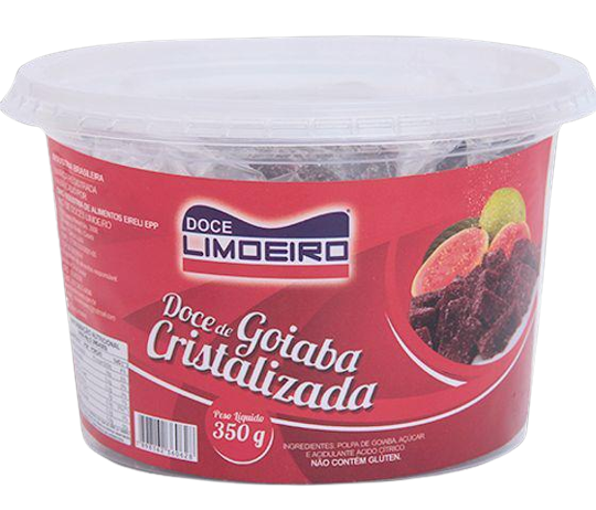 DOCE POTE CRISTALIZADO GOIABA 350G LIMOEIRO Cx C/12