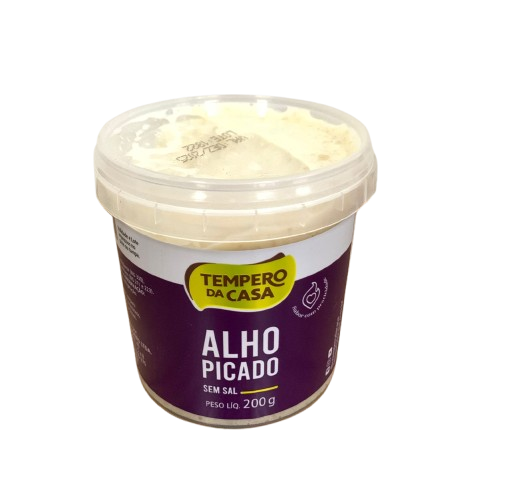 ALHO PICADO 200G - TEMPERO DA CASA CX C/12
