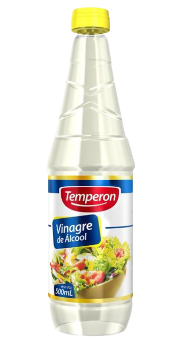 VINAGRE DE ÁLCOOL 500ML TEMPERON CX C/12