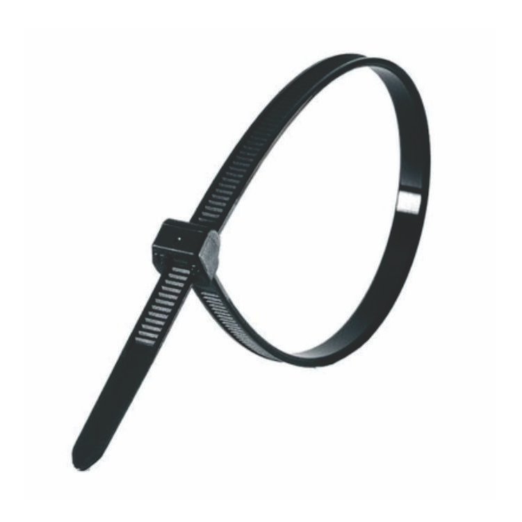 ABRACADEIRA PLASTICA PRETA (LACA GATO) 2,5 X 100 - PCT C/100 PCS