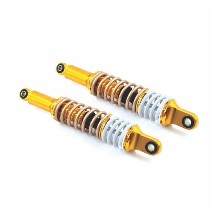 AMORTECEDOR ALUMINIO TITAN 150 04-13/FAN 125 09-16/YBR (DOURADO - MOLA BRANCA)