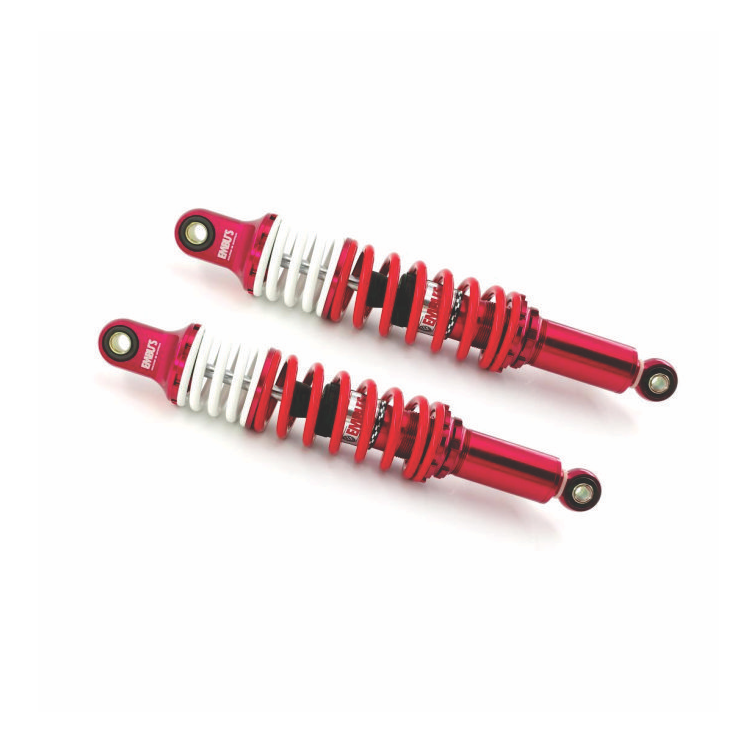 AMORTECEDOR ALUMINIO TITAN 150 04-13/FAN 125 09-16/YBR (VERMELHO - MOLA BRANCA)